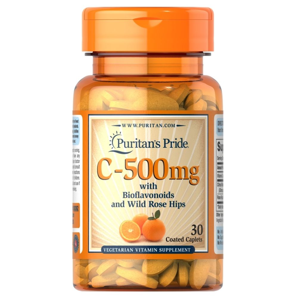 Puritan Pride Vitamin C500mg Vitamin Supplements 30 Tablets