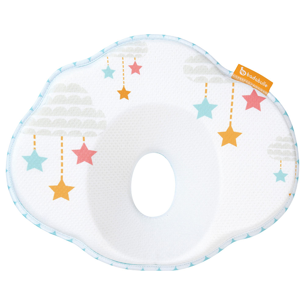Badabulle - Baby Pillow Ergonomic & Protective - White