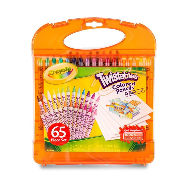 Crayola Twistables Colored Pencils & Paper 65 Piece Set Buy at Best