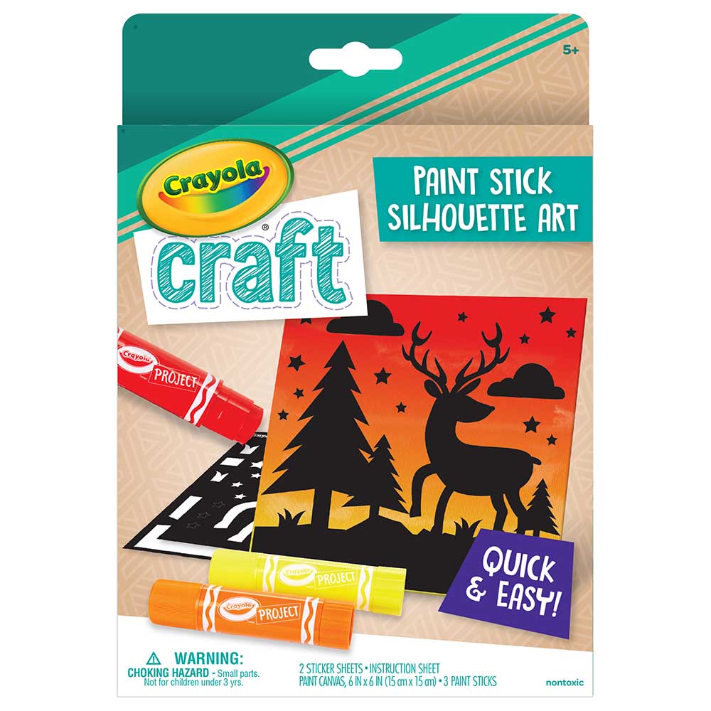 Crayola Craft Paint Stick Silhouette Art Set 1