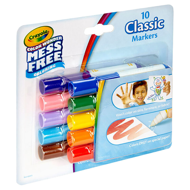 Crayola Color Wonder Wash Mini Markers 10pcs