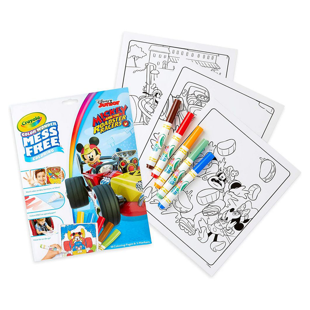 Crayola - Color Wonder Coloring Pad & Markers Mickey Mouse Roadster