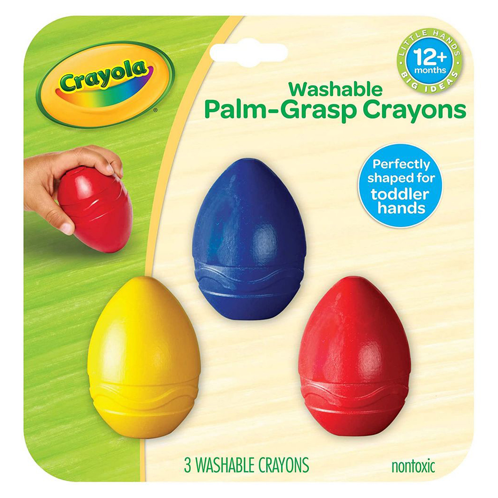 Crayola - My First Palm Grip Crayons Coloring For Toddlers 3 Count