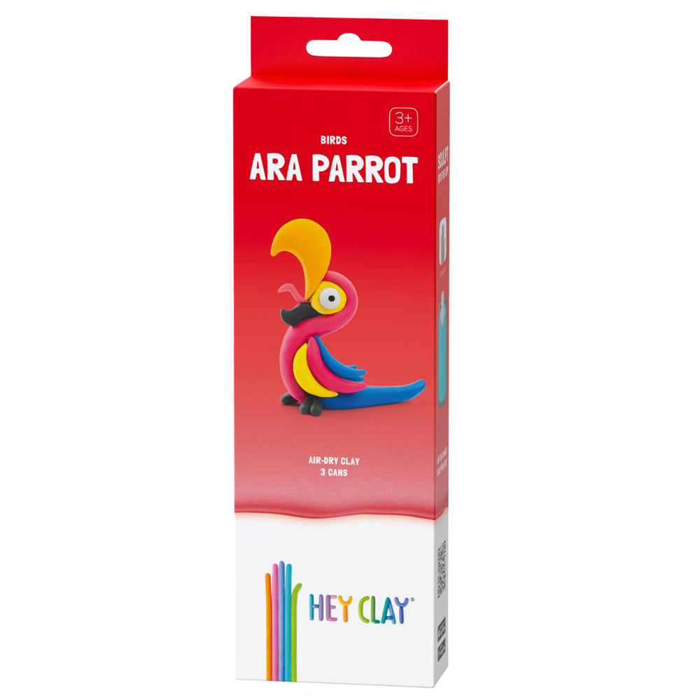 Buy Hey Clay - DIY Ara Parrot Plastic Modelling Air Dry Clay Kit - 3pcs ...