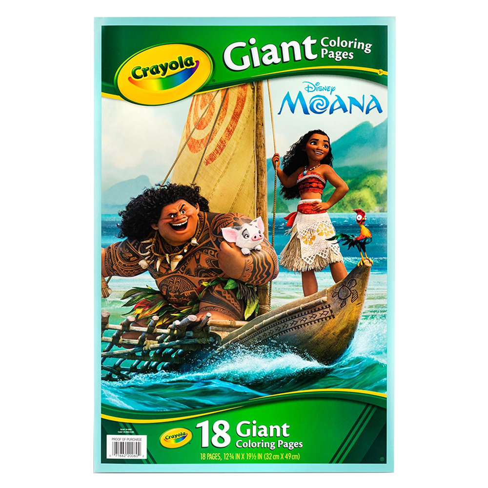 Buy Crayola Moana Giant Coloring Pages in UAE Mumzworld