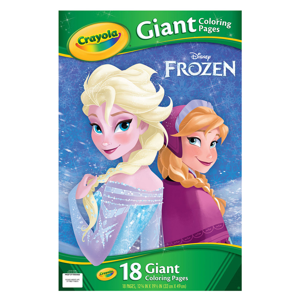Buy Crayola - Frozen Giant Colouring Pages in Oman | Mumzworld