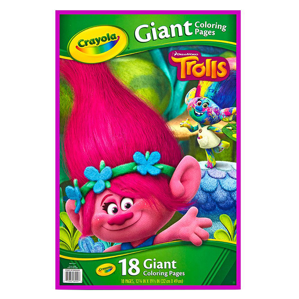 Buy Crayola Giant Coloring Pages Trolls in KSA Mumzworld
