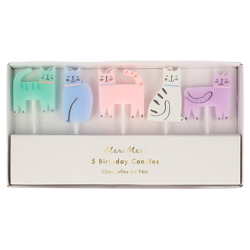 Meri Meri Cat Candles Pack of 5 Buy at Best Price from Mumzworld
