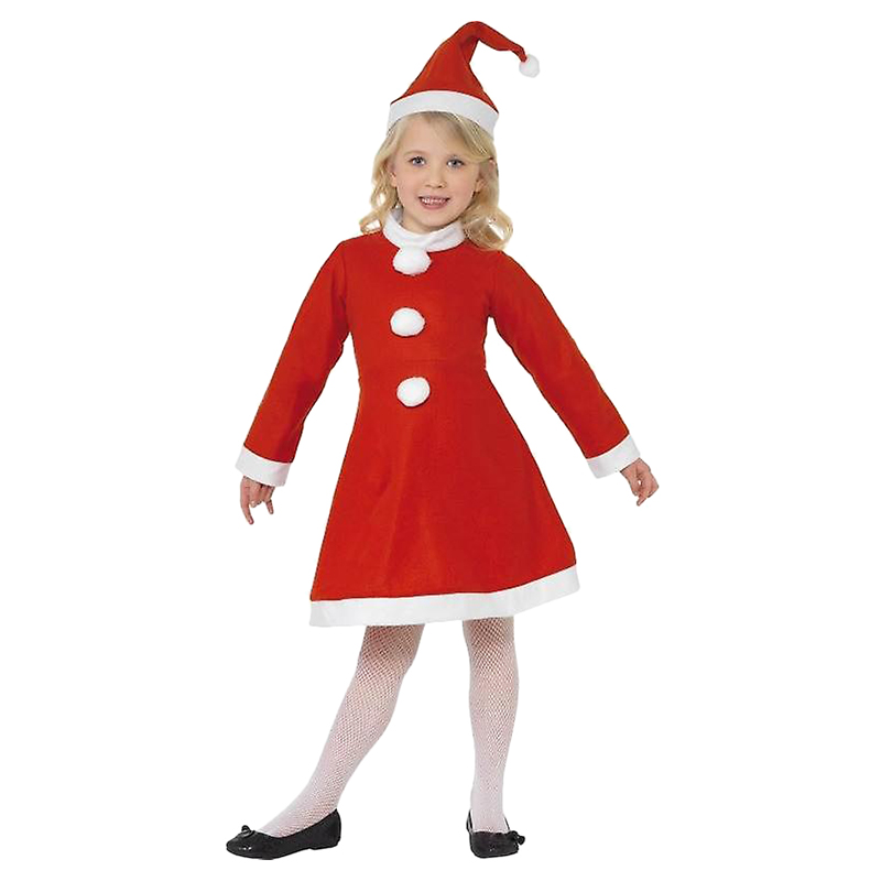 Smiffys Santa Girl Costume With Dress Hat Red Medium Buy at Best Price from Mumzworld