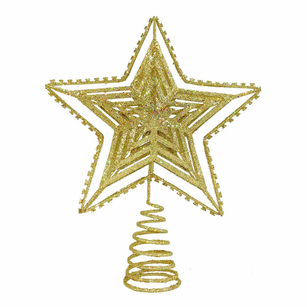 Christmas Magic Christmas Tree Topper Star 25 cm Gold