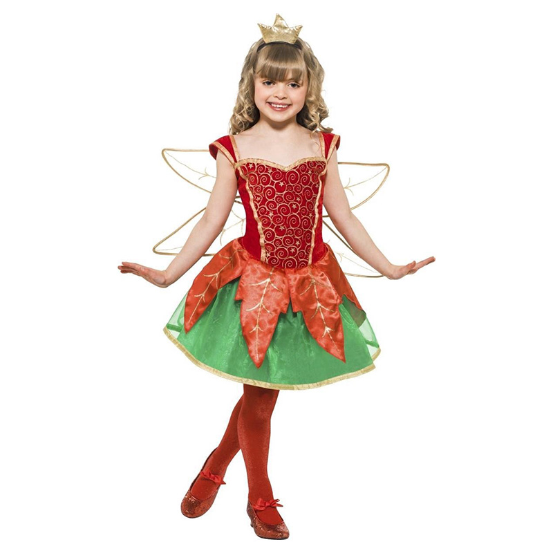 green emerald velvet dress Rainbow Fairy Dress & Wings Size 3-4 main image 1