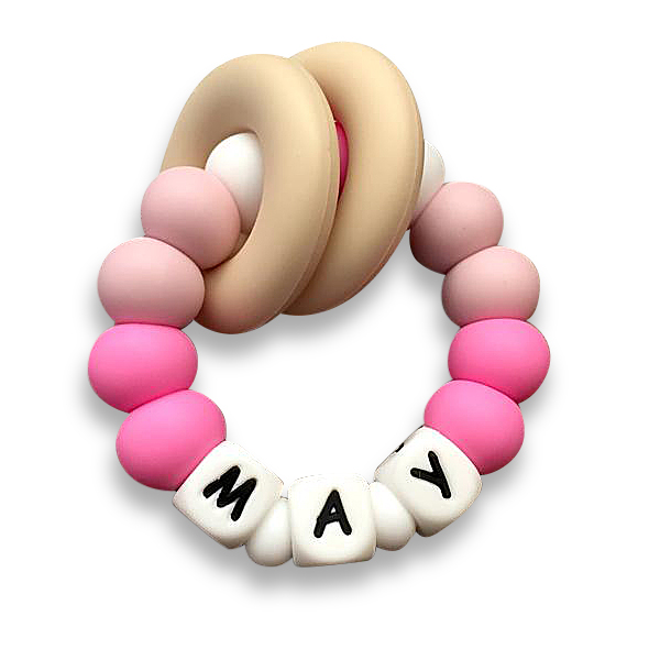 Buy Desert Chomps Personalized Teether Vera Desert Rose in KSA