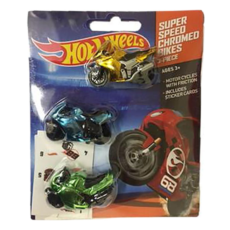 Hot Wheels Super Speed Chromed Bikes Set of 3 Buy at Best Price from Mumzworld