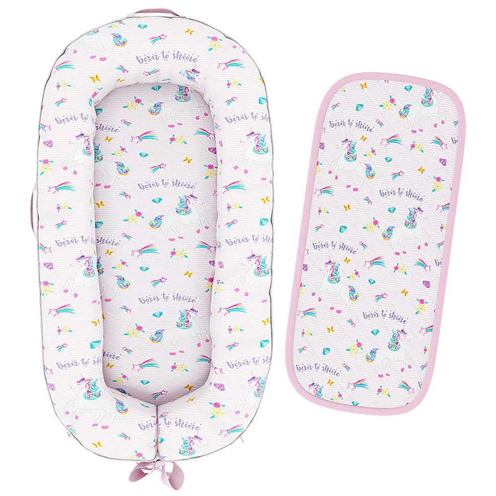 Fancy Fluff Organic Baby Cocoon Unicorn Pink Buy at Best