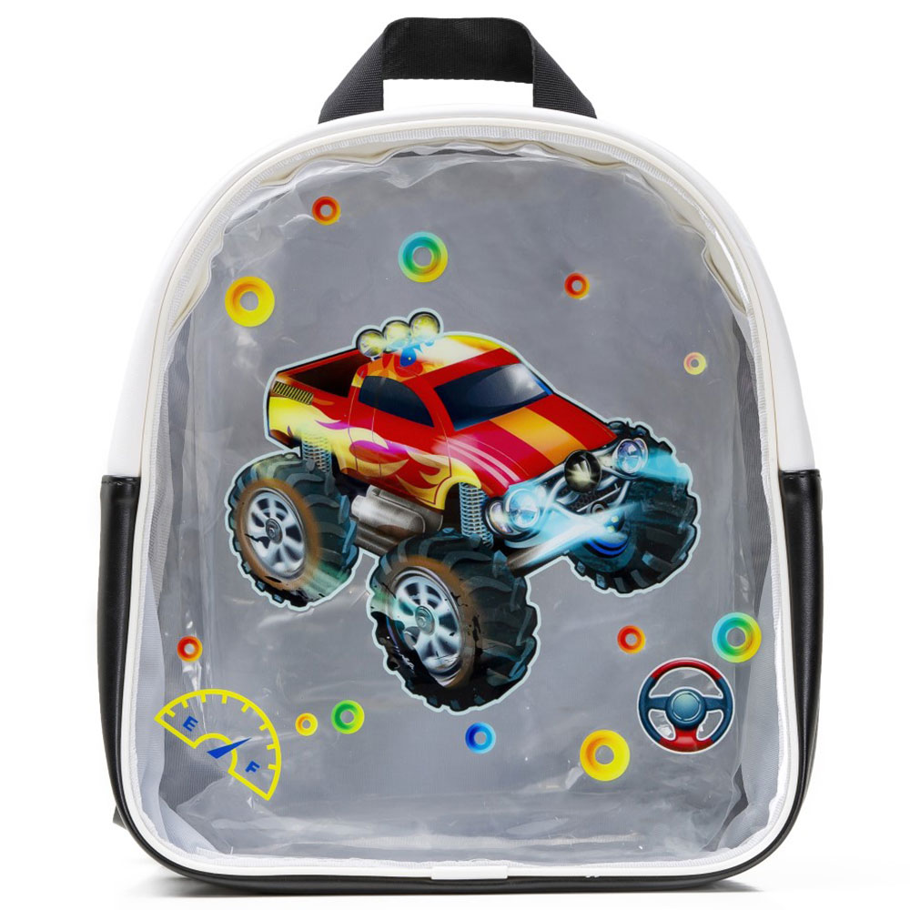 Eazy Kids Backpack Car Black 11.4 Inch