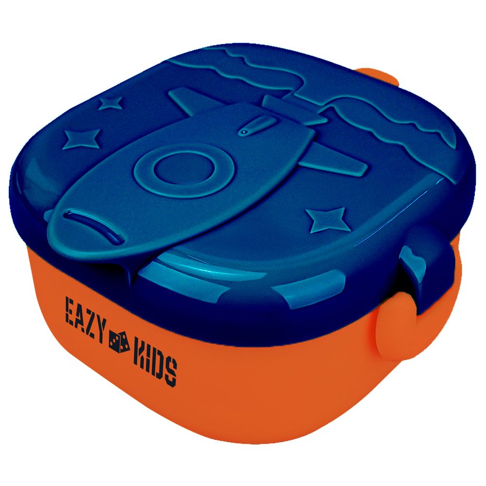 Eazy Kids Rocket Lunch Box Meal Set 600ml Blue