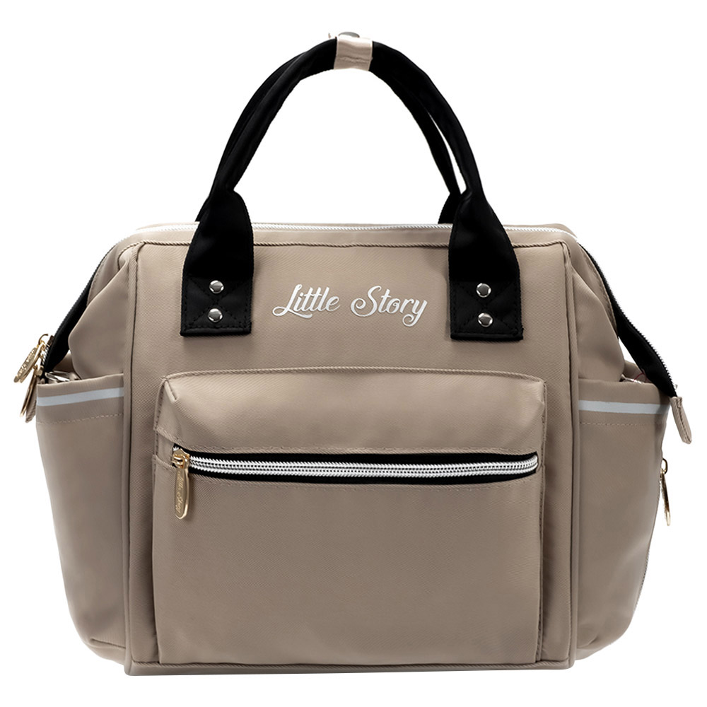 Beige diaper bag discount