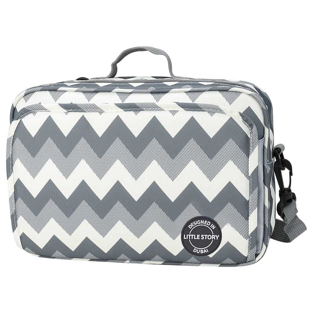 Little Story Baby Diaper Changing Clutch Kit Wave Grey