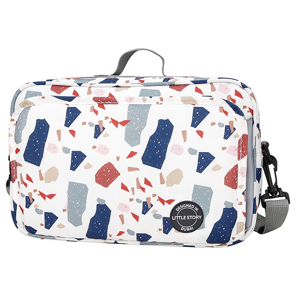 Little Story Baby Diaper Changing Clutch Kit Geo White