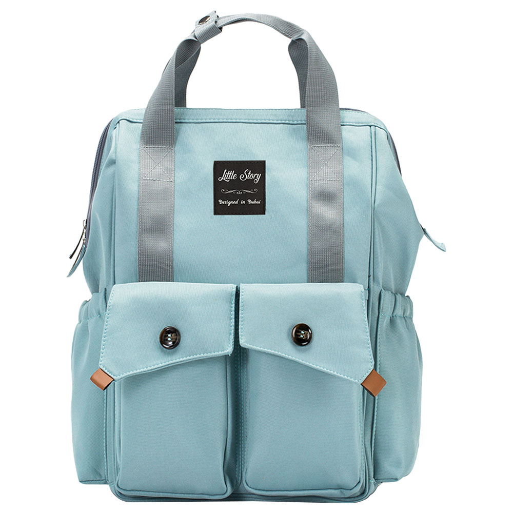 Little Story Elite Diaper Bag w Stroller Hooks Blue