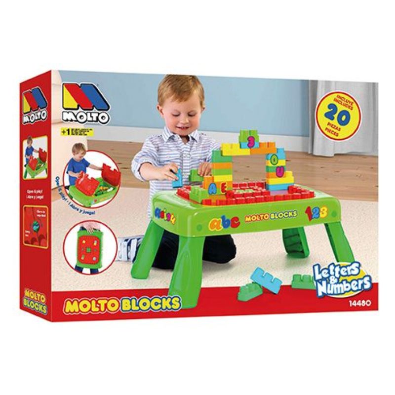 Molto - Blocks Table - 20 Pcs | Buy at Best Price from Mumzworld