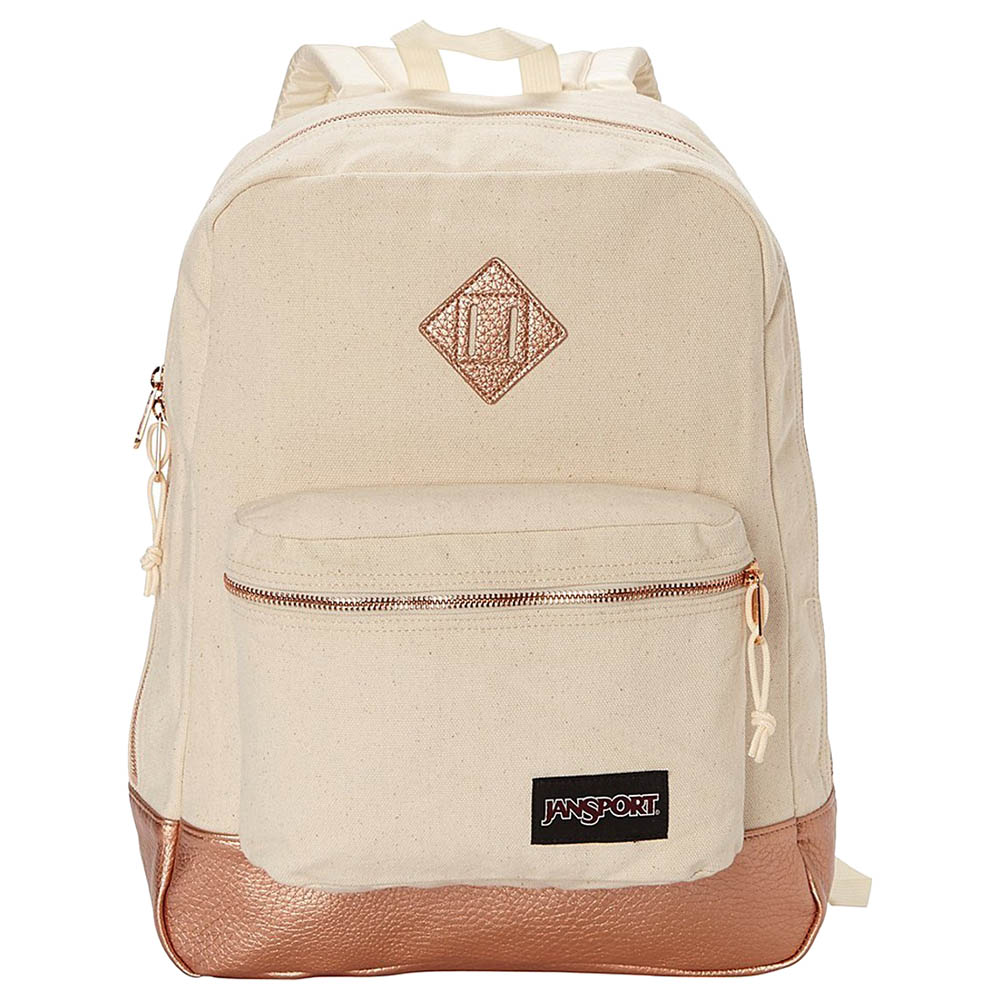 Rose gold top jansport backpack
