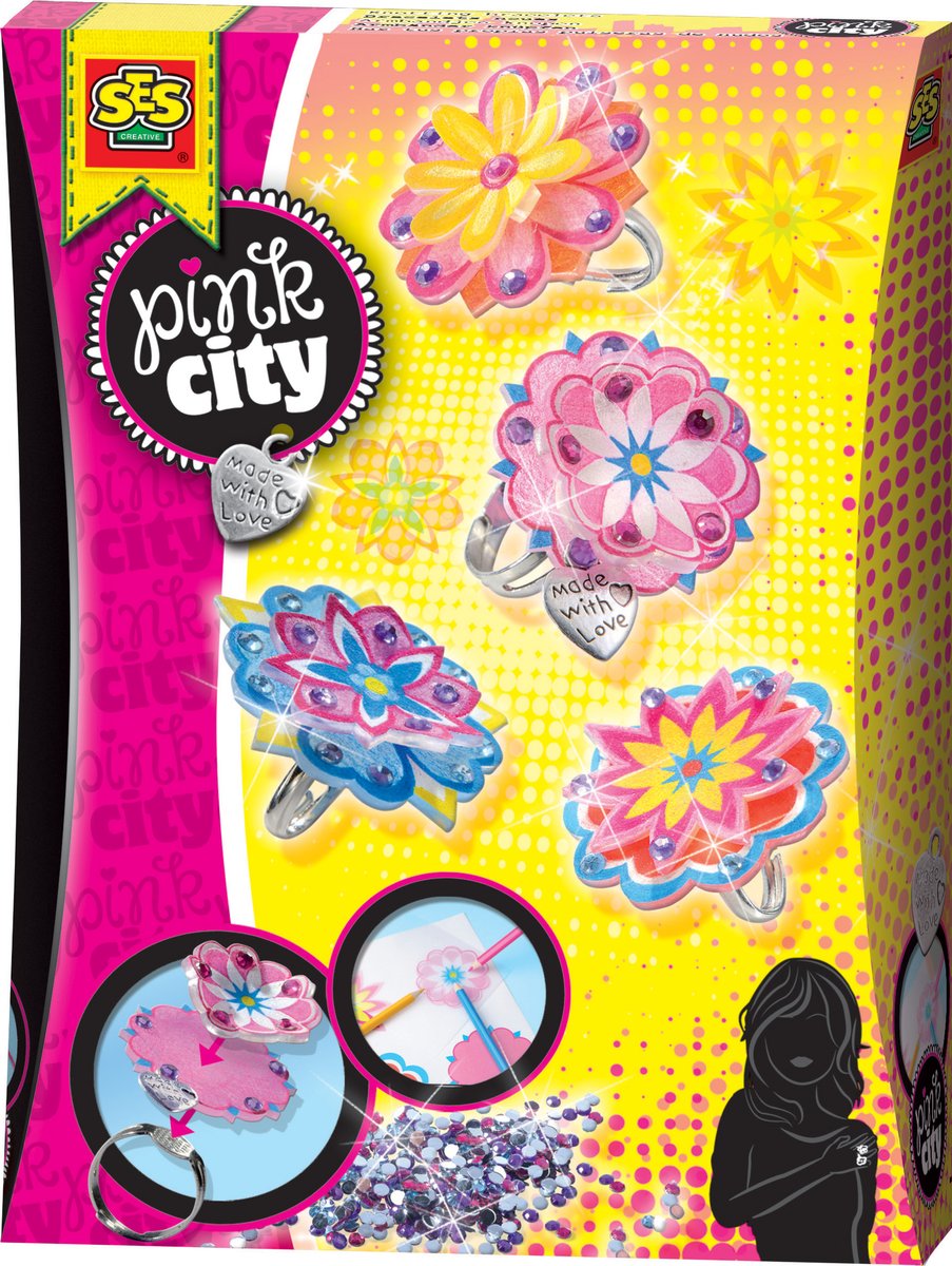 Buy SES Creative Pink City Rings in Jordan Mumzworld