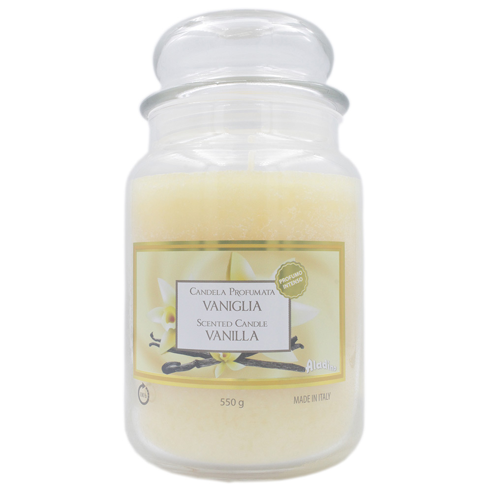 Aladino Scented Candle Jar 100 Hours Vanilla Buy at Best Price