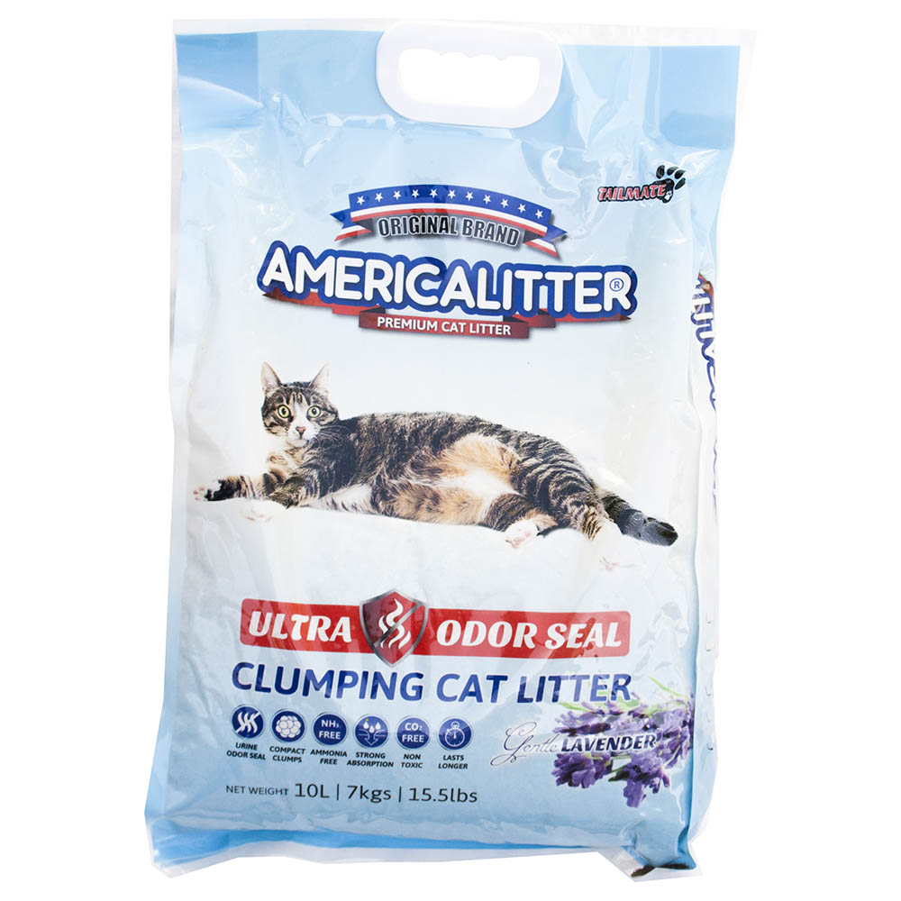 America Litter Cat Litter Ultraodor Seal Lavender 10L
