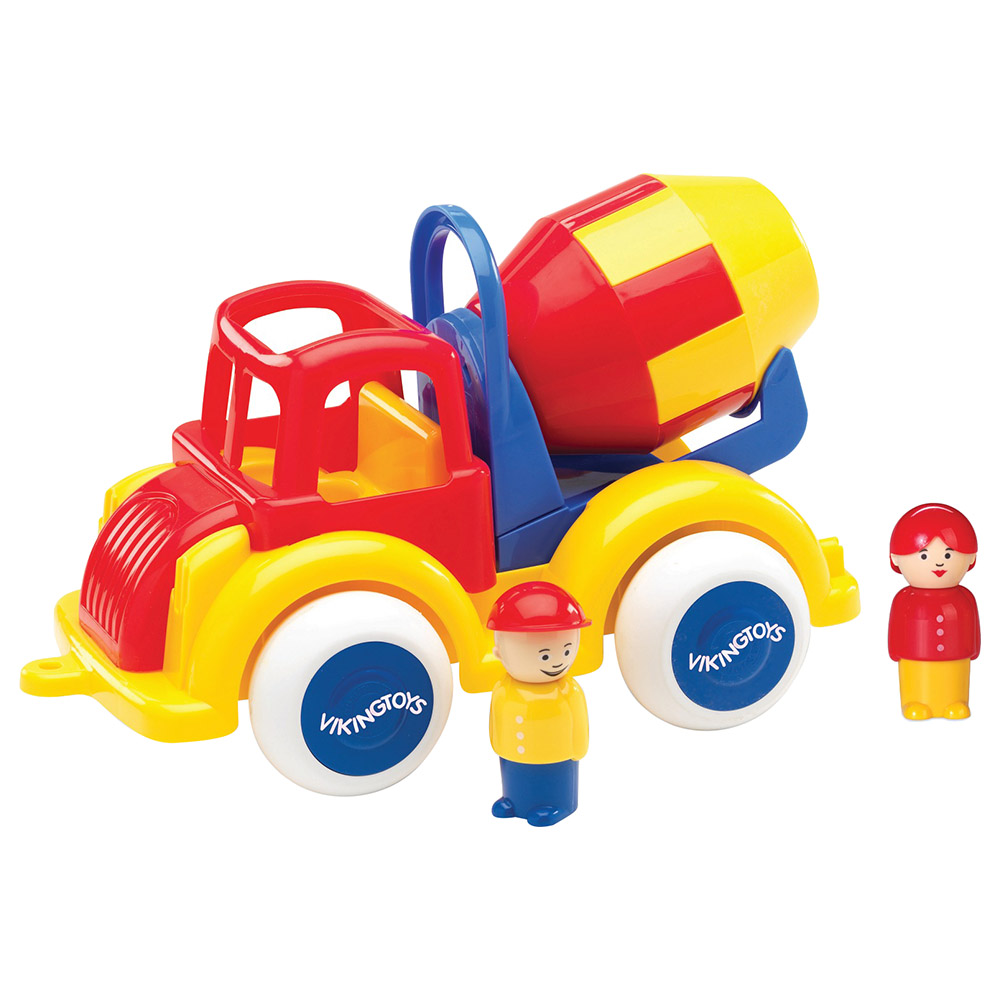 Viking Toys Jumbo Cement Truck With 2 Figures Playset