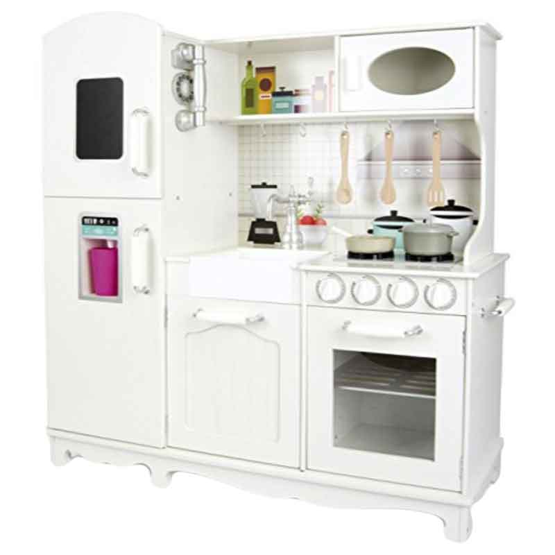 S G Deluxe White Vintage Play Kitchen Buy at Best Price from