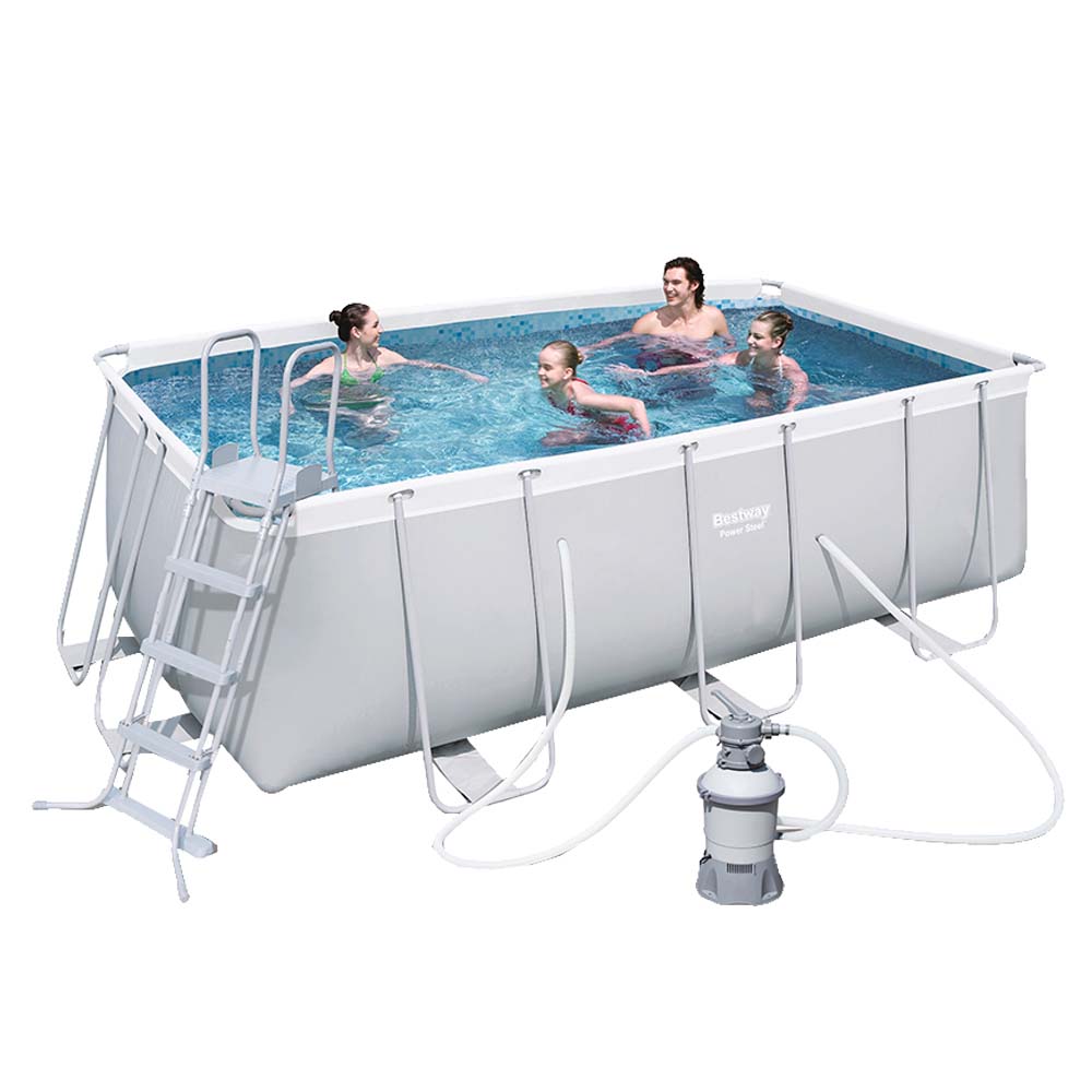 Buy Bestway - Power Steel Rectangular Pool Set 412x201x122cm in UAE ...