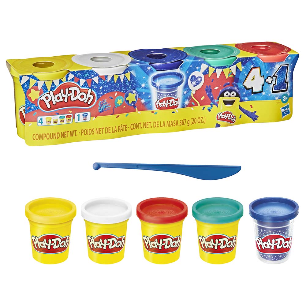 Buy Playdoh Sapphire Celebration Modeling Compound 4+1 FREE in