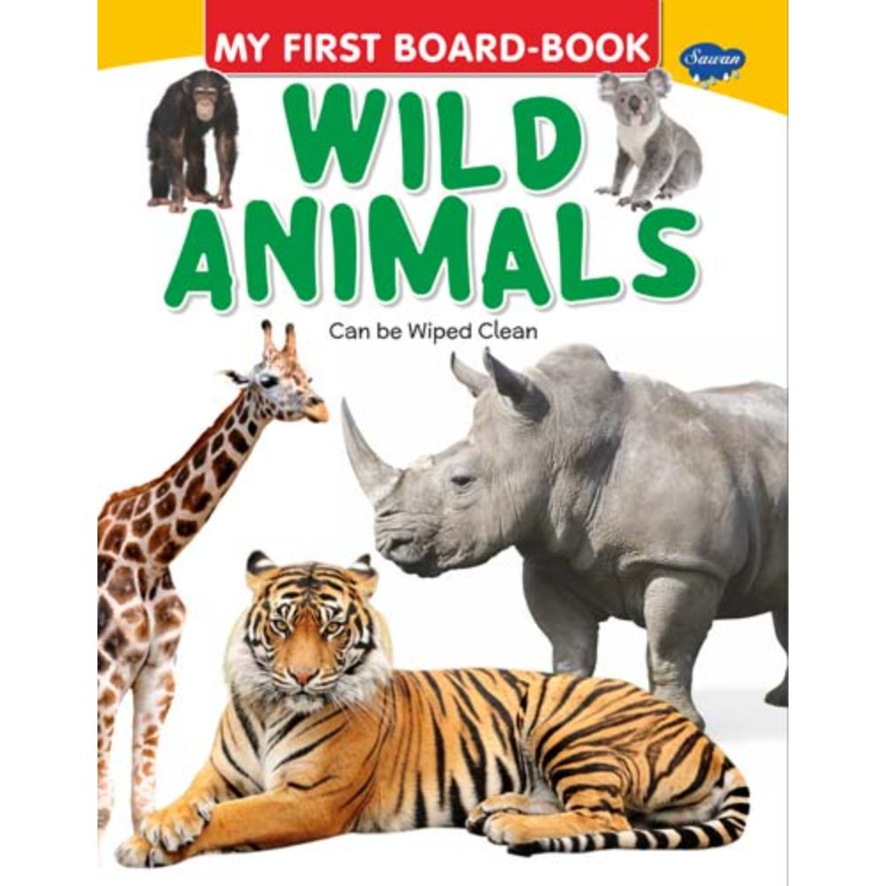 Buy Sawan My First Board Book Of Wild Animals in KSA | Mumzworld