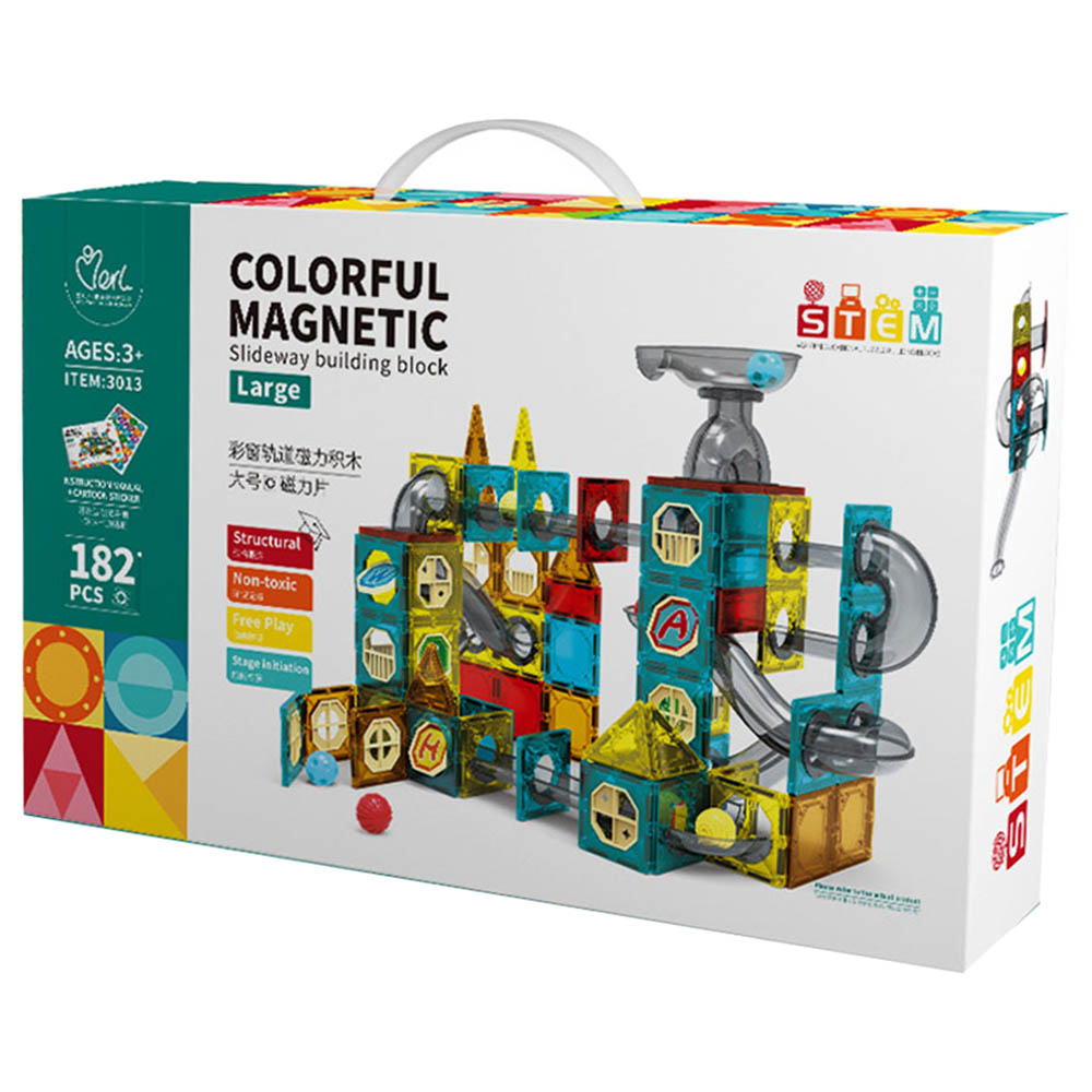 Buy Yerl - Magnetic Building Blocks 182pcs in UAE | Mumzworld