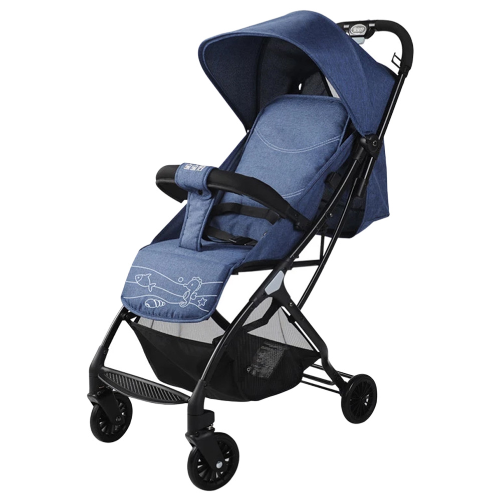 Baobaohao Baby Stroller Foldable Cabin Size Pram Navy Blue Buy
