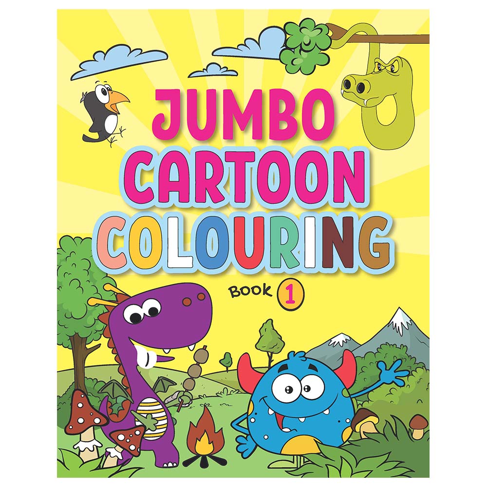 Buy Jumbo Cartoon Colouring Book 1 in UAE | Mumzworld