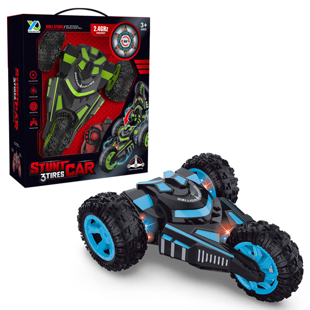 Yong Xing Toys 2.4Ghz RC 3 Tire Stunt Car Assorted 1pc