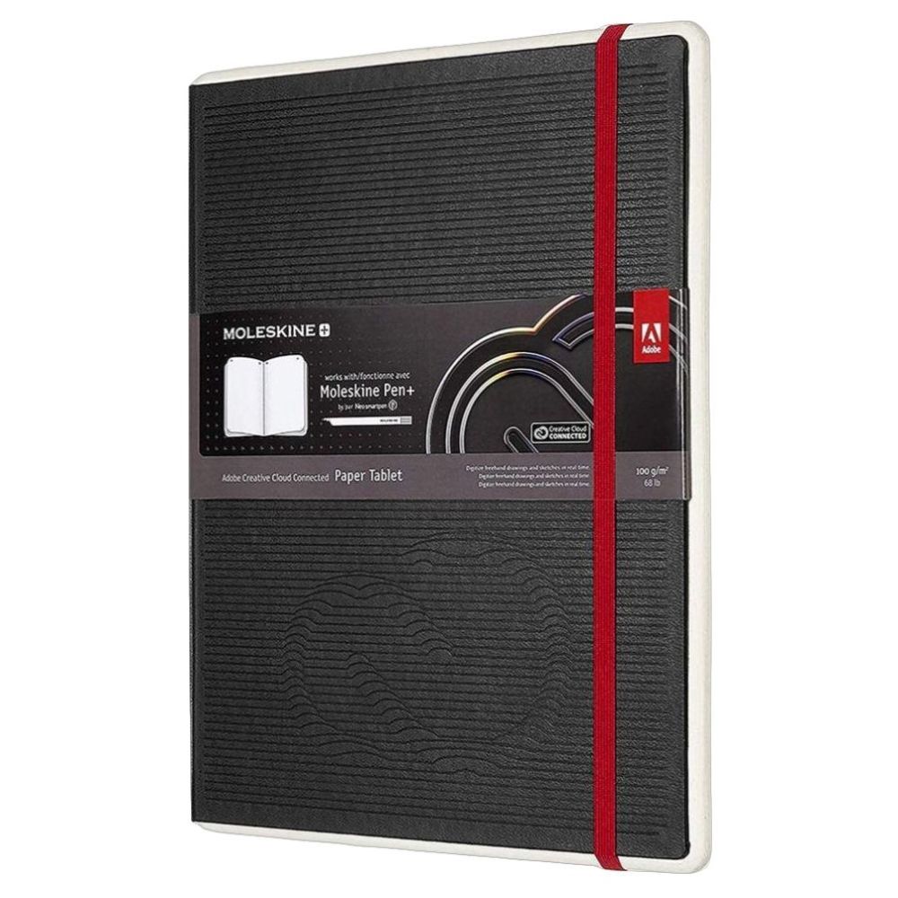 Moleskine Adobe Creative Cloud Paper Tablet Digital Notebook Black