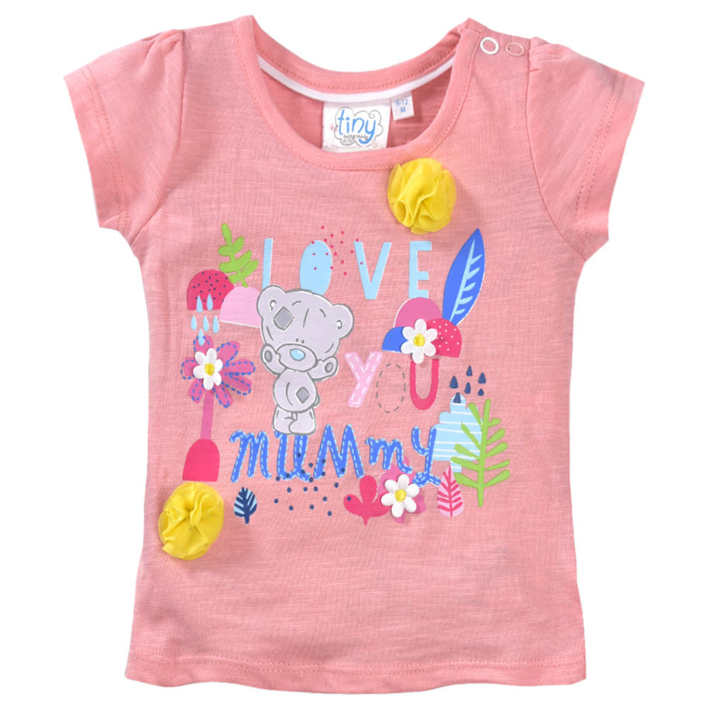 Smart Baby Tiny Tatty Teddy Infant Top Pink