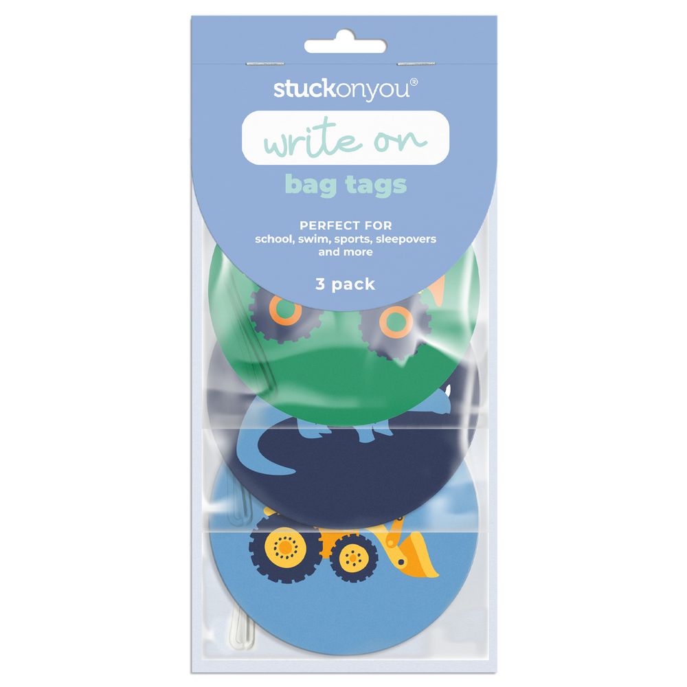 Stuck On You - Revs & Roars Bag Tags Pack of 3