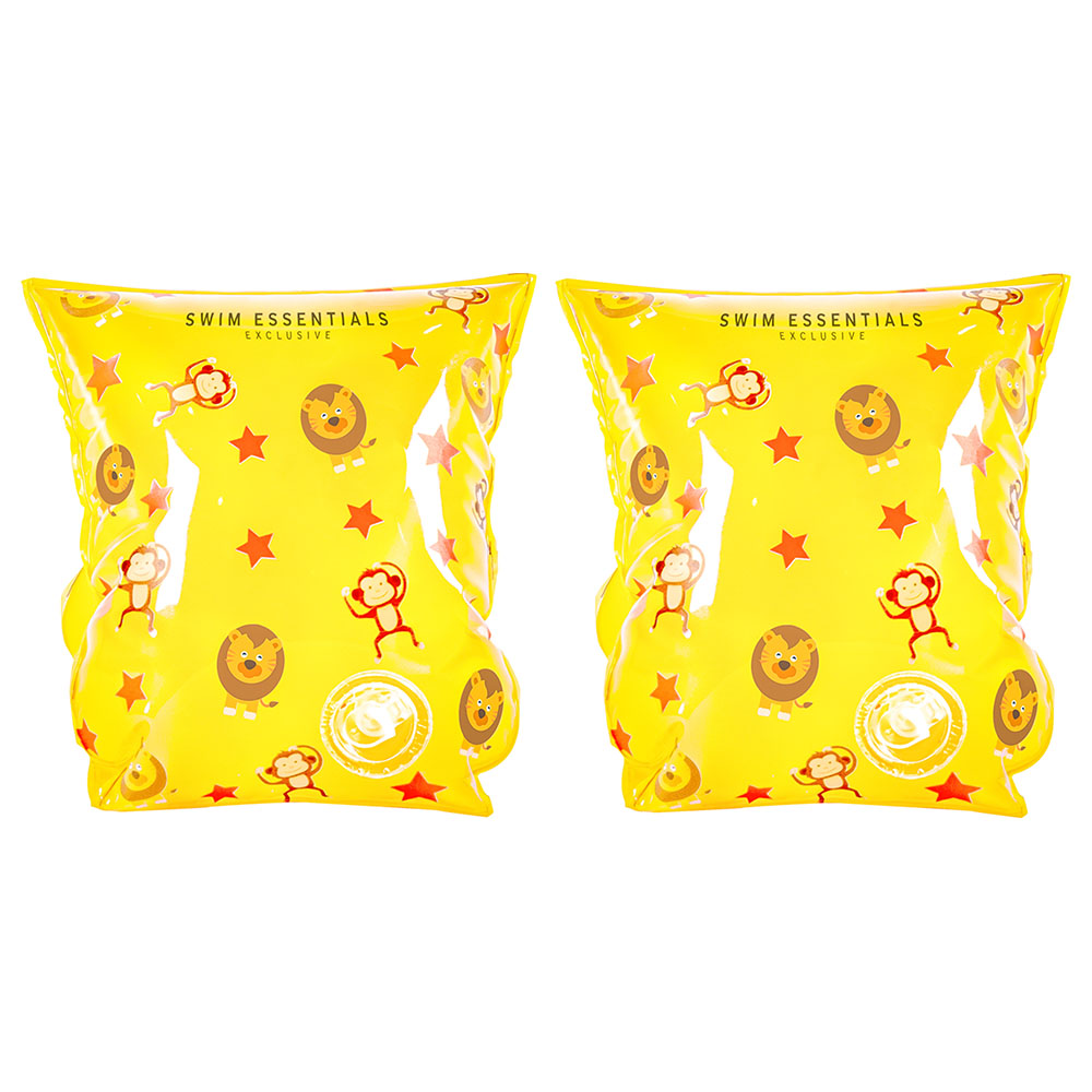 Swim Essentials - Circus Inflatable Swimming Armbands 2-6Y - Yellow