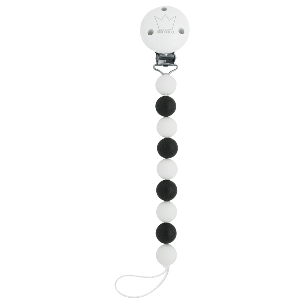 Littlemico Casal Pacifier Holder Black/White Buy at Best Price
