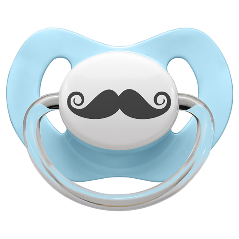 Buy LittleMICO Moustache Pacifier 0-6M Blue in UAE Mumzworld
