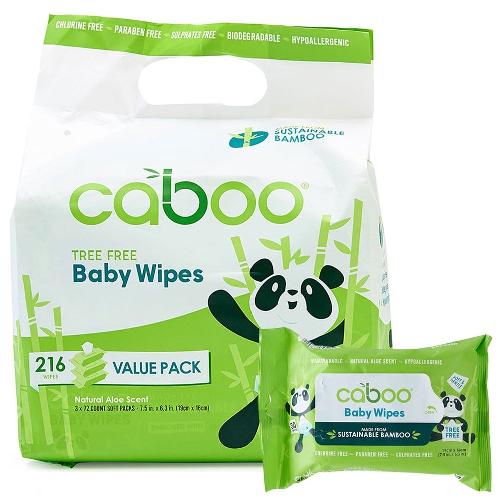 Caboo Bamboo Baby Wipes 216pcs Buy at Best Price from Mumzworld