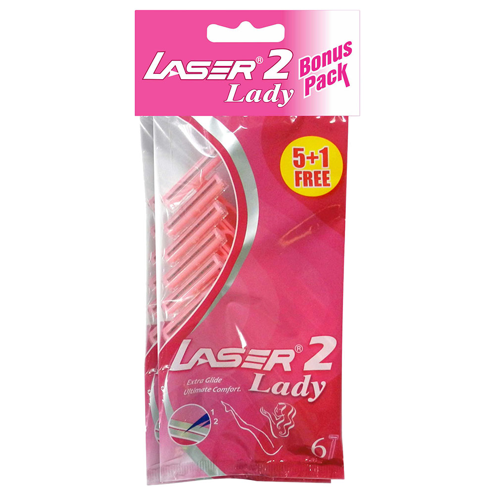 Buy Laser 2 Lady Womens Razor - 5+1 Free x 2 in UAE | Mumzworld