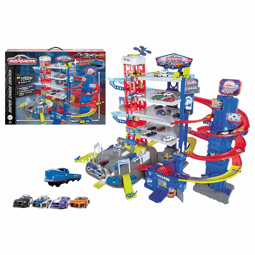 Majorette - Garage Motor Lift Center avec 5 autos (Majorette)