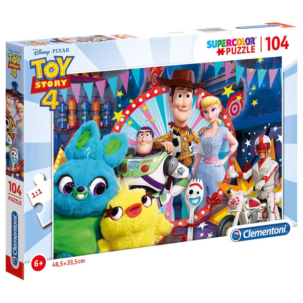 Clementoni - Super Color Puzzle Toy Story 4 Set B - 104 Pcs