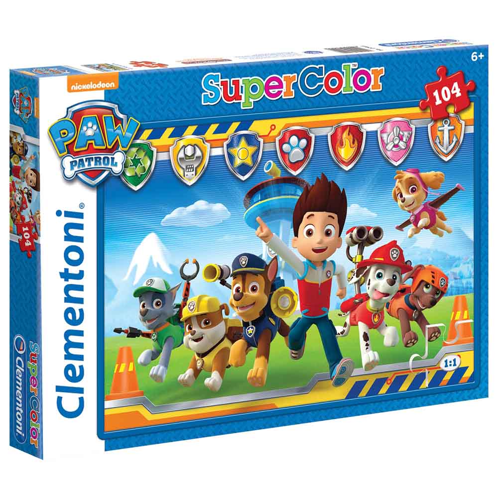 Buy Clementoni - Super Color Paw Patrol Puzzle 104Pcs in UAE | Mumzworld