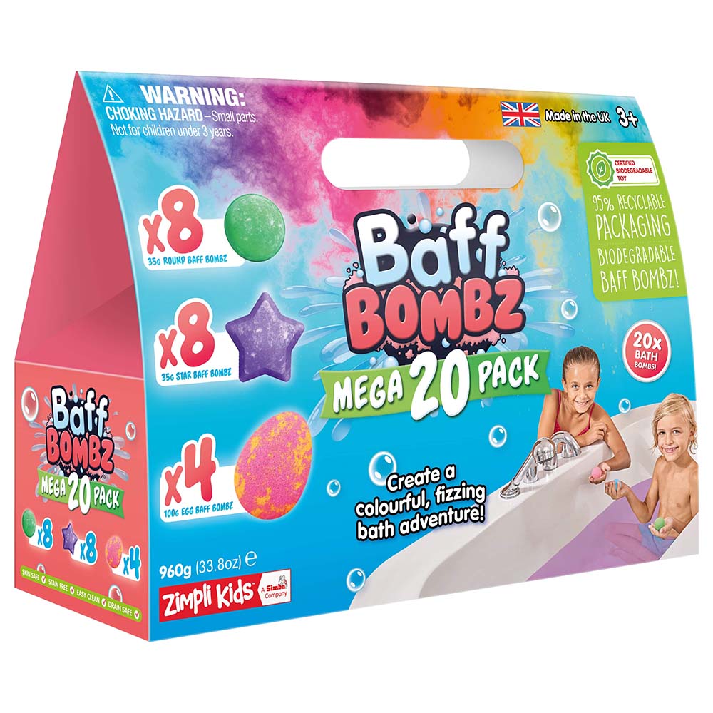 Bombe Da Bagno Magiche Zimpli Kids Baff Bombz - 4 Pezzi, Colorano L'Acqua | Gioco Creativo Per Bambini - Foto 5